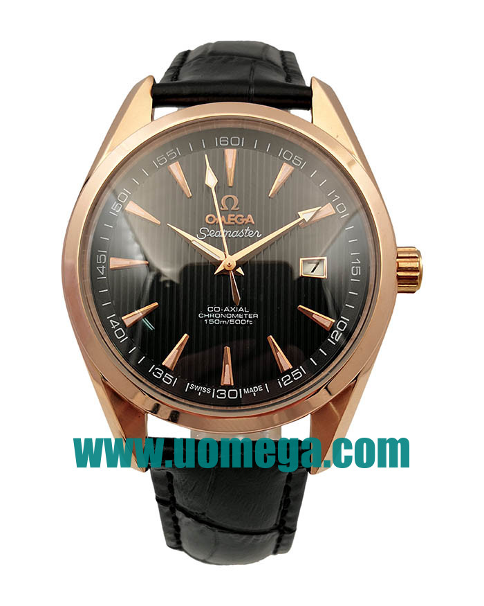 40MM UK Omega Seamaster Aqua Terra 231.53.42.21.06.002 Black Dials Replica Watches
