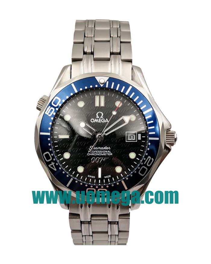 41MM UK Omega Seamaster 2537.80.00 Dark Blue Dials Replica Watches