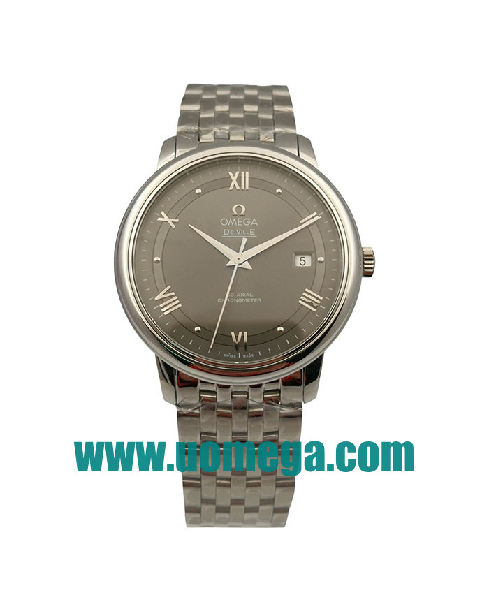 39.5MM UK Omega De Ville 424.10.40.20.06.001 Gray Dials Replica Watches