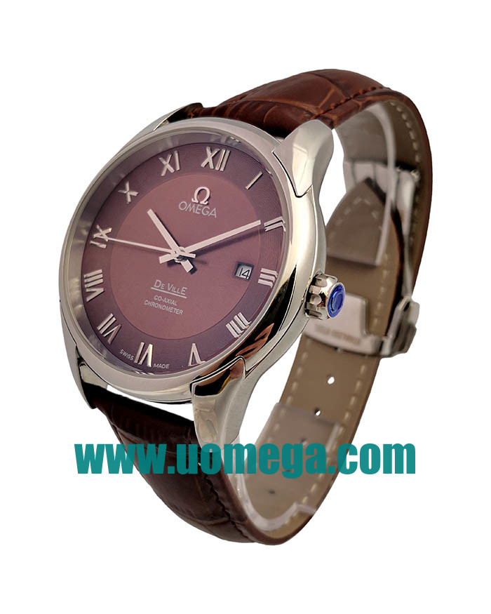 41.5MM UK Omega De Ville Hour Vision 431.10.41.21.003 Brown Dials Replica Watches