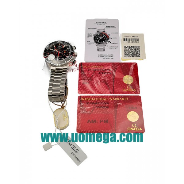 44MM UK Omega Seamaster Planet Ocean 215.30.46.51.01.001 Black Dials Replica Watches