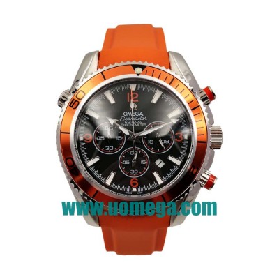 43MM UK Omega Seamaster Planet Ocean Chrono 2918.50.82 Black Dials Replica Watches