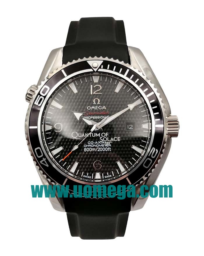 43MM UK Omega Seamaster Planet Ocean 222.30.46.20.01.001 Black Dials Replica Watches