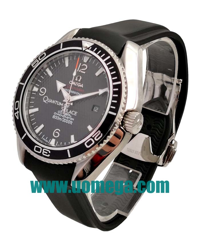 43MM UK Omega Seamaster Planet Ocean 222.30.46.20.01.001 Black Dials Replica Watches