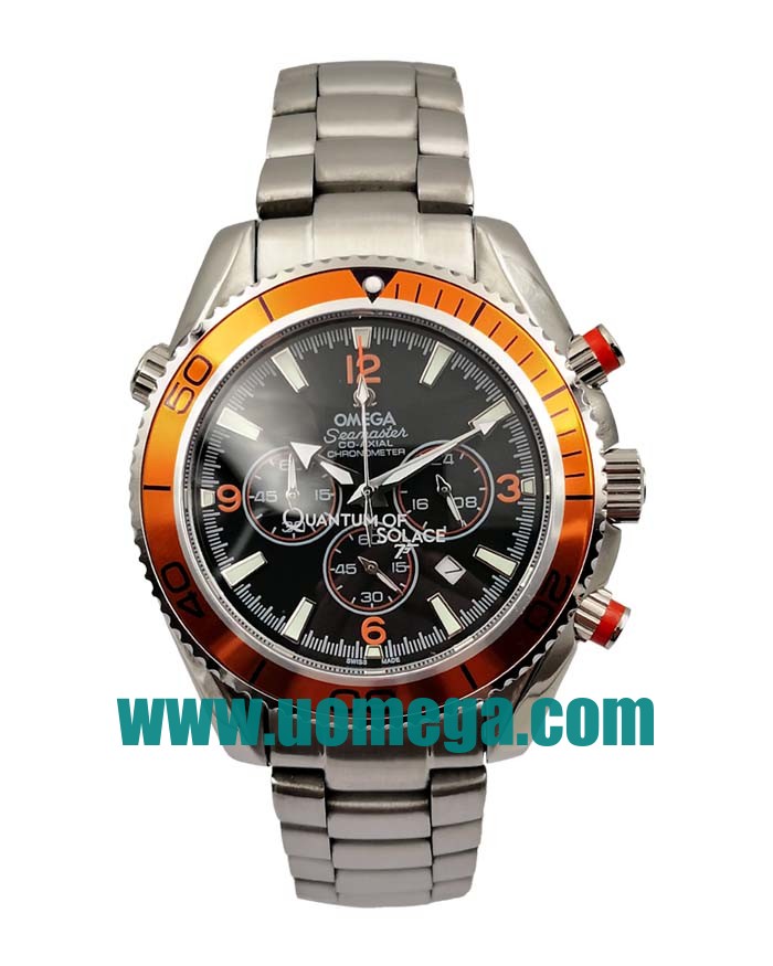 43MM UK Omega Seamaster Planet Ocean 2218.50.00 Black Dials Replica Watches