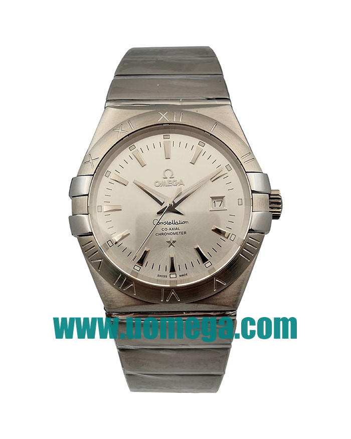 39MM UK Omega Constellation 1511.30.00 Silver Dials Replica Watches