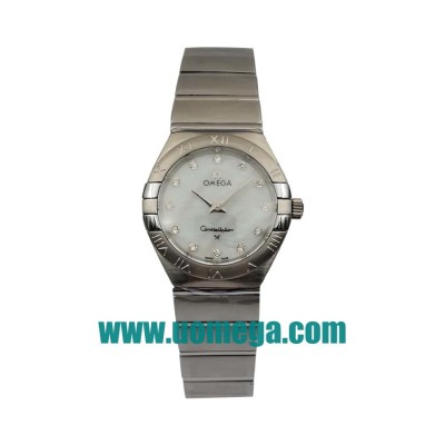 27MM UK Omega Constellation 123.10.24.60.55.002 White Mother Of Pearl Dials Replica Watches