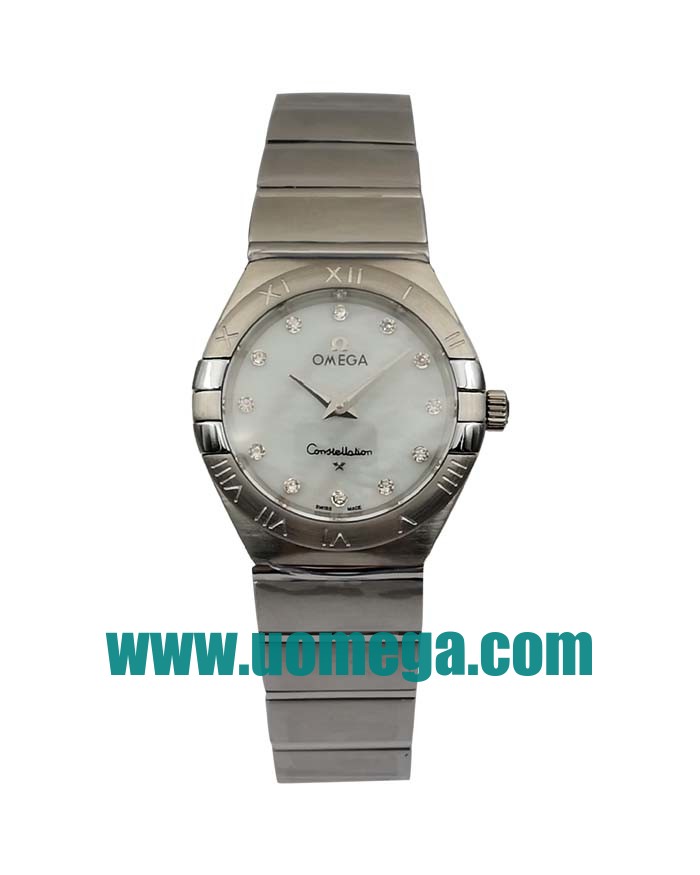 27MM UK Omega Constellation 123.10.24.60.55.002 White Mother Of Pearl Dials Replica Watches