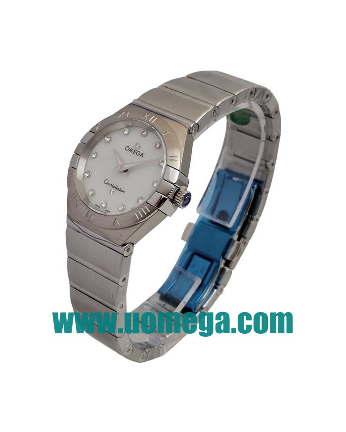 27MM UK Omega Constellation 123.10.24.60.55.002 White Mother Of Pearl Dials Replica Watches