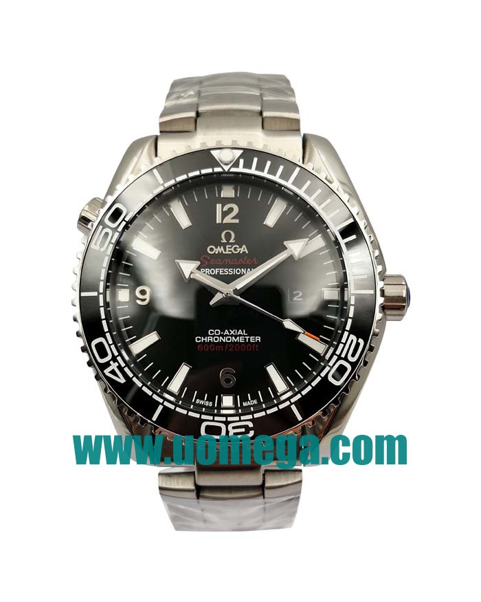 45MM UK Omega Seamaster Planet Ocean 215.30.44.21.01.001 Black Dials Replica Watches