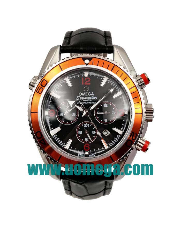 43MM UK Omega Seamaster Planet Ocean 2918.50.82 Black Dials Replica Watches