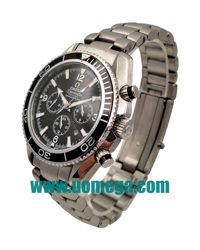 45.5MM UK Omega Seamaster Planet Ocean 2210.50.00 Black Dials Replica Watches