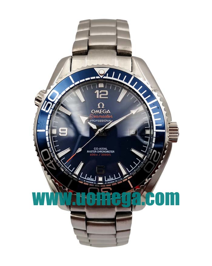 43.5MM UK Omega Seamaster Planet Ocean 215.30.44.21.03.001 Blue Dials Replica Watches