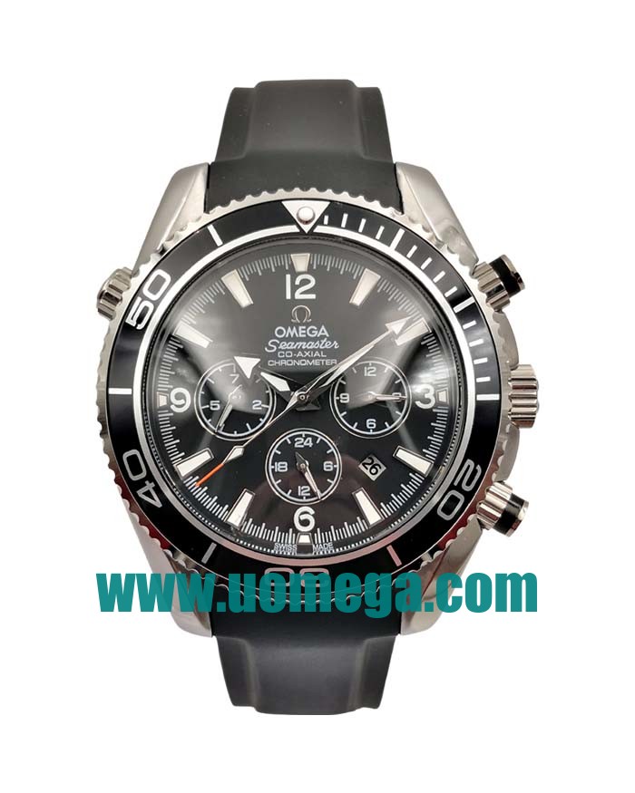 43MM UK Omega Seamaster Planet Ocean 2210.50.00 Black Dials Replica Watches