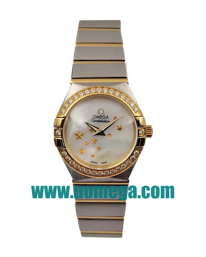 24MM UK Omega Constellation 123.25.24.60.05.001 White Mother Of Pearl Dials Replica Watches