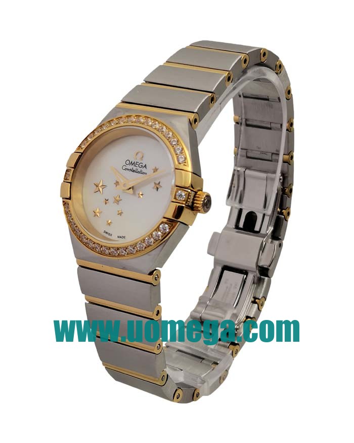 24MM UK Omega Constellation 123.25.24.60.05.001 White Mother Of Pearl Dials Replica Watches