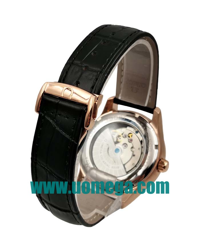 41MM UK Omega De Ville Hour Vision 431.53.41.21.13.001 Black Dials Replica Watches
