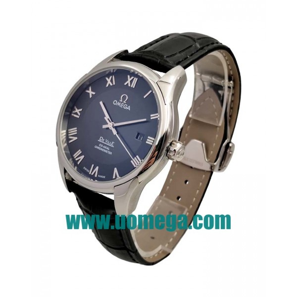 41MM UK Omega De Ville Hour Vision 431.13.41.21.01.001 Black Dials Replica Watches
