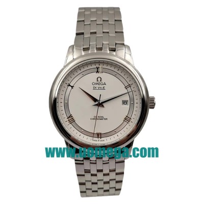 40MM UK Omega De Ville Hour Vision 424.10.37.20.04.001 White Dials Replica Watches