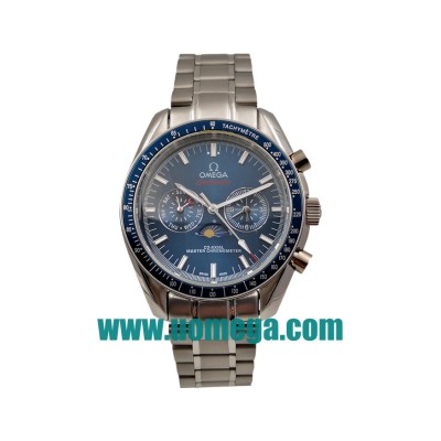 40MM UK Omega Speedmaster 304.33.44.52.03.001 Blue Dials Replica Moonwatches