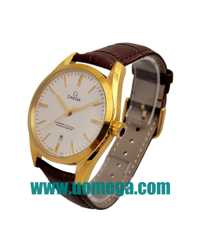 40MM UK Omega De Ville Hour Vision 432.53.40.21.02.001 White Dials Replica Watches
