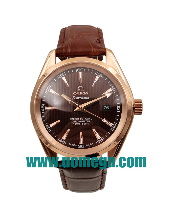 42MM UK Omega Seamaster Aqua Terra 231.53.39.21.06.001 Coffee Dials Replica Watches
